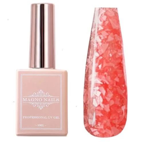 UV Gel - 5709 - Marmor Glam Gel - Frosted Red